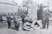 Denkmal auf Ebersdorfer Friedhof Einweihung